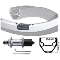 Kgs achterwiel 28 inch (622) velg zac 2000 zilver 8-10 speed uitval - thumbnail