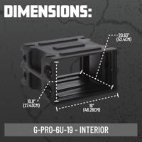 Gator Cases G-PRO-6U-19 6U 19" Deep Molded Audio Rack - thumbnail