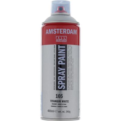 Amsterdam All Acrylics Amsterdam • spray paint titaanwit 105 400ml