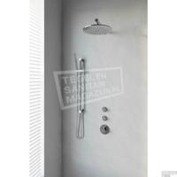 Thermostatisch Inbouwdoucheset Brauer Chrome 30 cm Hoofddouche Wandarm Staafhanddouche op Glijstang Chroom Brauer - thumbnail