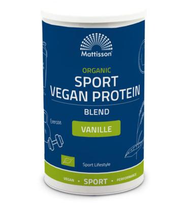 Mattisson Organic sport vegan protein blend vanille 500 Gram