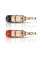 Oehlbach 3020 Luidsprekerconnector Stekker, recht Goud, Rood, Zwart 4 stuk(s) - thumbnail