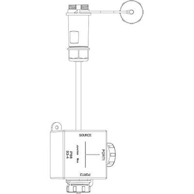 Deko Light Weipu Verteilerbox 4-polig 730301 Verdeler 2-voudig