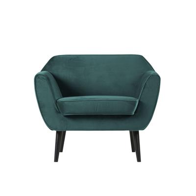 WOOOD Fauteuil 'Rocco' Velvet, kleur Teal WOOOD Fauteuil 'Rocco' Velvet, kleur Teal