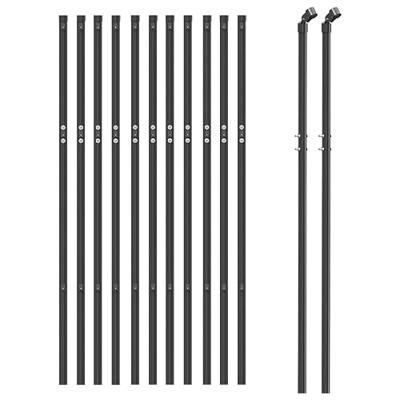 Gaashek 0,8x25 m antracietkleurig