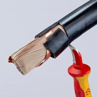 Knipex Ontmantelingsmes met glijschoen | Geïsoleerde meercomponenten-greep | VDE-getest | Lengte 180 mm - 98 55 SB - thumbnail
