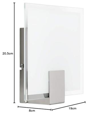 Brilliant Sonian 90324/13 Wandlamp E14 40 W LED RVS, Wit