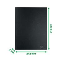 Leitz Recycle elastomap met 3 kleppen, uit karton, ft A4, zwart - thumbnail