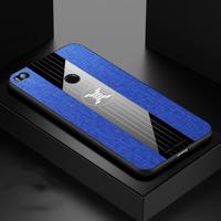 Voor Xiaomi mi Max 2 XINLI stiksels doek textuur schokbestendig TPU beschermhoes (blauw) - thumbnail