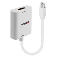 Adapter Mini DisplayPort naar HDMI LINDY 41069 Wit - thumbnail