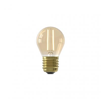 Calex LED volglas Filament Kogellamp 220-240V 3,5W 250lm E27 P45, Goud 2100K CRI80 Dimbaar