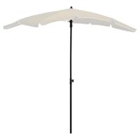 Parasol met paal 200x130 cm zandkleurig - thumbnail
