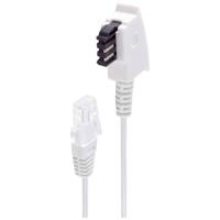 Shiverpeaks DSL Aansluitkabel [1x Telefoonstekker Duitsland (TAE-F) - 1x RJ45-stekker] 6 m Wit - thumbnail