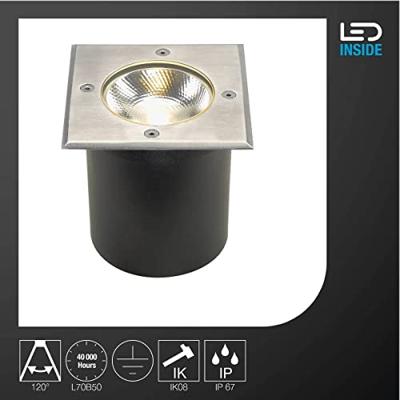 SLV GrondspotRocci 12,5cm vierkant - 227604