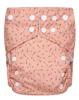 Bumbuns Easy Herbruikbare Luier Dandelion Apricot Drukknopen Bumbuns Easy Herbruikbare Luier Dandelion Apricot Drukknopen