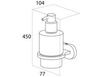 Tiger Lucca Zeepdispenser Chroom 7.7x14.9x10.4cm 1303530346 - thumbnail