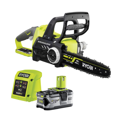 Ryobi RCS1830-140B | ONE+ 18V Brushless Accu kettingzaag | 30cm | incl. 1x 4.0Ah accu en lader 5133005547 Ryobi RCS1830-140B | ONE+ 18V Brushless Accu kettingzaag | 30cm | incl. 1x 4.0Ah accu en lader 5133005547