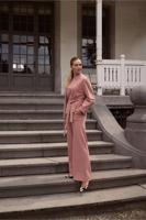 Lexie bonded trousers - dusty pink - 13261 - thumbnail