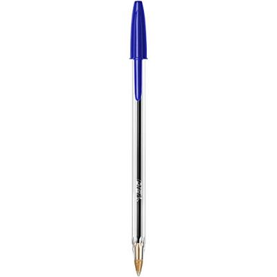 BIC 942910 Balpen (wegwerp) Cristal Blauw 0.4 mm Onuitwisbaar: Ja 100 stuk(s)