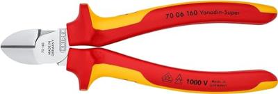 Knipex Zijsnijtang verchr./comfort 160 mm VDE - 70 06 160 SB - 7006160SB
