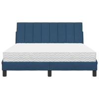Bed met matras "Hanko" stof blauw 140x200 cm - thumbnail