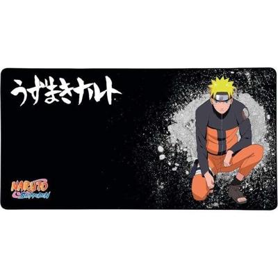Gaming muismat - KONIX - Naruto Shippuden - XXL 90 x 46 cm - Antislip rubberen onderkant - Zwart
