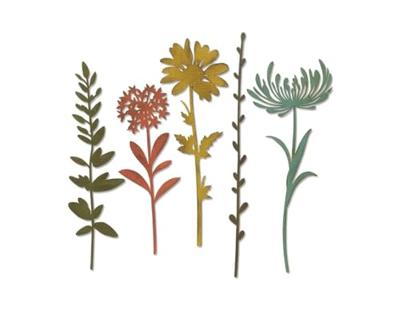 Sizzix • tim holtz thinlits die set wildflower stems #1 5pcs