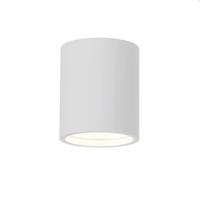 Artdelight Plafondlamp Toulouse glad Ø 11 cm gips wit - thumbnail