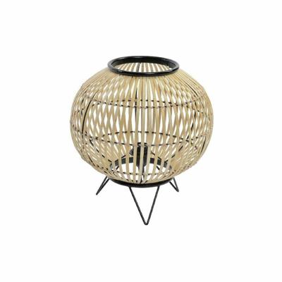 Bureaulamp DKD Home Decor Zwart Metaal Bruin Bamboe (36 x 36 x 37 cm) Bureaulamp DKD Home Decor Zwart Metaal Bruin Bamboe (36 x 36 x 37 cm)