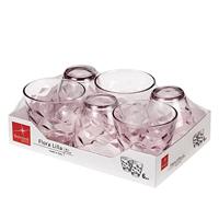 Bormioli Rocco Glazen Flora - Roze - 250 ml - 6 stuks - thumbnail