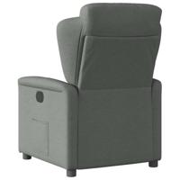 Fauteuil verstelbaar stof donkergrijs - thumbnail