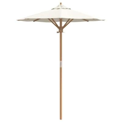 Tuinparasol Crèmewit 150 x 150 x 210 cm Bamboe