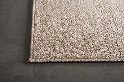 Tapeso Vierkant vloerkleed Lush - crème - 200x200 cm