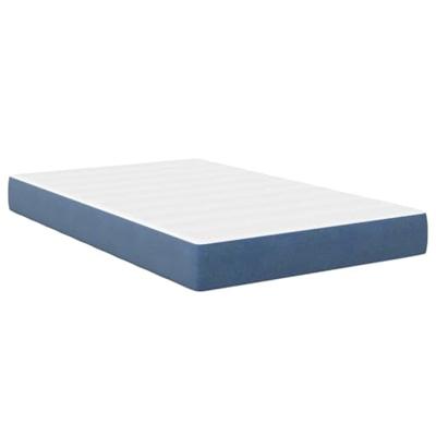 Bedmatras met matras Blauw 120 x 190 cm Stof