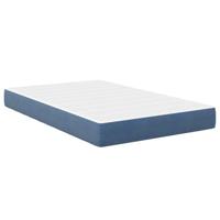 Bedmatras met matras Blauw 120 x 190 cm Stof - thumbnail