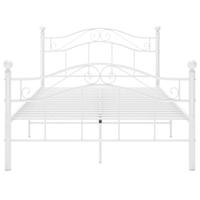 Bedframe metaal wit 120x200 cm - thumbnail