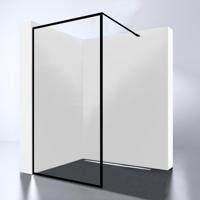Inloopdouche Best Design For-You 90x200 cm 8 mm Nano Easy Clean Zwart - thumbnail