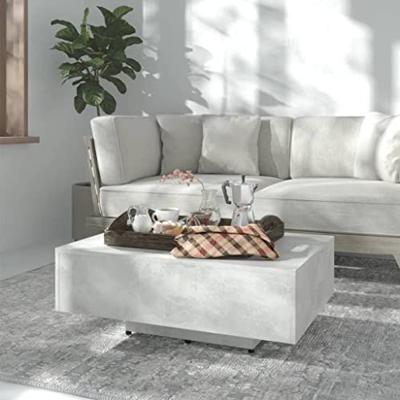 VidaXL Salontafel 85x55x31 cm bewerkt hout betongrijs