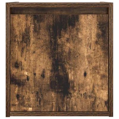 Nachtkastjes 2 st wandgemonteerd 38x34x40 cm gerookt eikenkleur