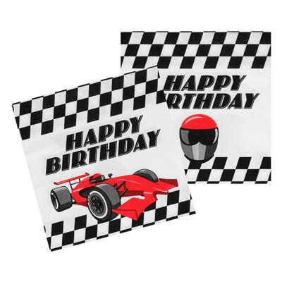 Race Servetten Happy Birthday Racewagen (20st)