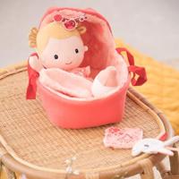 Baby Lena en haar wiegje - LILLIPUTIENS rozen - thumbnail