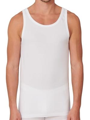 2-Packheren hemden 95/5 - Witte en zwarte Biologisch katoenen mannen onderhemden