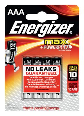 Energizer Alcaline AAA 1,5 V Max (x4)