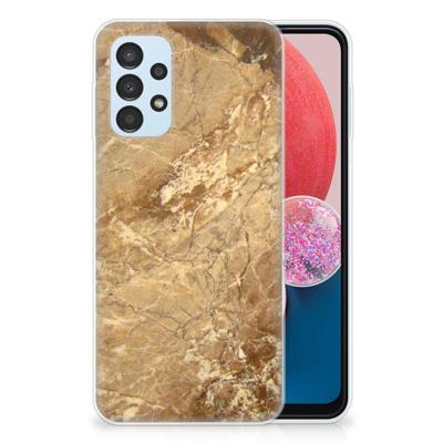 Samsung Galaxy A13 4G | TPU | Siliconen hoesje | Marmer Creme Samsung Galaxy A13 4G | TPU | Siliconen hoesje | Marmer Creme