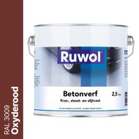 Ruwol Betonverf Oxyderood (RAL 3009) 2,5 liter - thumbnail