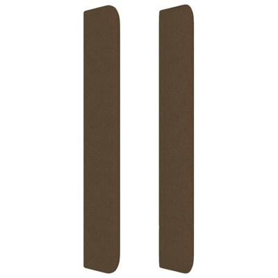 Boxspring met matras stof donkerbruin 90x200 cm - thumbnail