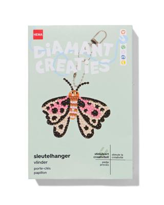 HEMA Diamantcreaties sleutelhanger vlinder