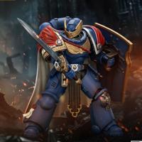Warhammer 40k Action Figure Ultramarines Victrix Honour Guardwith Storm Shield And Power Sword 20 cm - thumbnail
