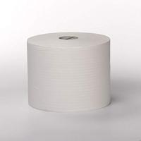 Handdoekpapier 1-laags wit 37cmx1180mtr - thumbnail