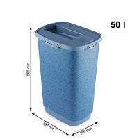 Rotho Cody Pet Food Container 50L Blauw - thumbnail